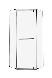 Душевой уголок CeruttiSpa Chika 90x90 CHIKA ZP91T стекло прозрачное/профиль хром купить в интернет-магазине Sanbest