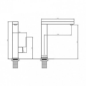 Смеситель для кухни ABBER Daheim AF8214B черный матовый купить в интернет-магазине сантехники Sanbest