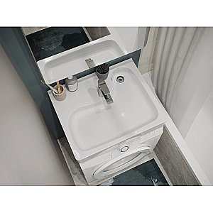 Раковина на стиральную машину Santek Клио 63 1.WH50.1.770 белая купить в интернет-магазине Sanbest