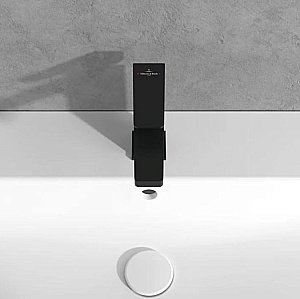 Смеситель для раковины Villeroy&Boch Architectura Square TVW125004000K5 черный матовый купить в интернет-магазине сантехники Sanbest