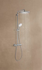 Душевая система Grohe Tempesta Cube 250 26689001 хром купить в интернет-магазине сантехники Sanbest