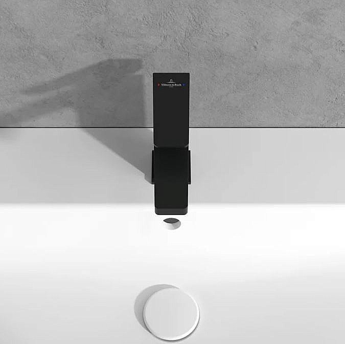 Смеситель для раковины Villeroy&Boch Architectura Square TVW125004000K5 черный матовый купить в интернет-магазине сантехники Sanbest