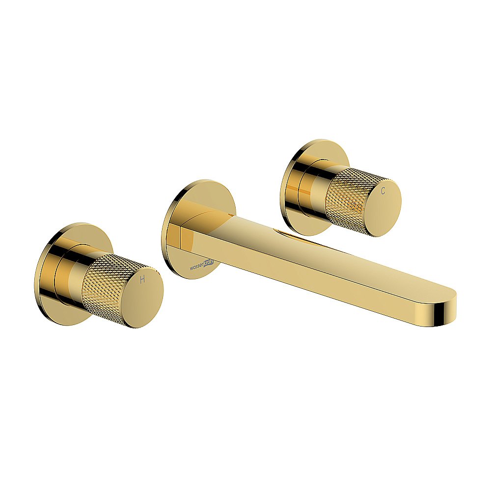 Смеситель для раковины WasserKRAFT Ems 7600 7645 золото купить в интернет-магазине сантехники Sanbest