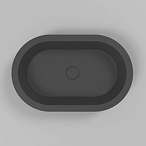 Раковина накладная WhiteCross Malachite A 55 0721.055035.201 черная матовая купить в интернет-магазине Sanbest