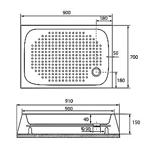 Душевая система RGW Shower Panels SP-6143-01 50140801-01 хром купить в интернет-магазине сантехники Sanbest