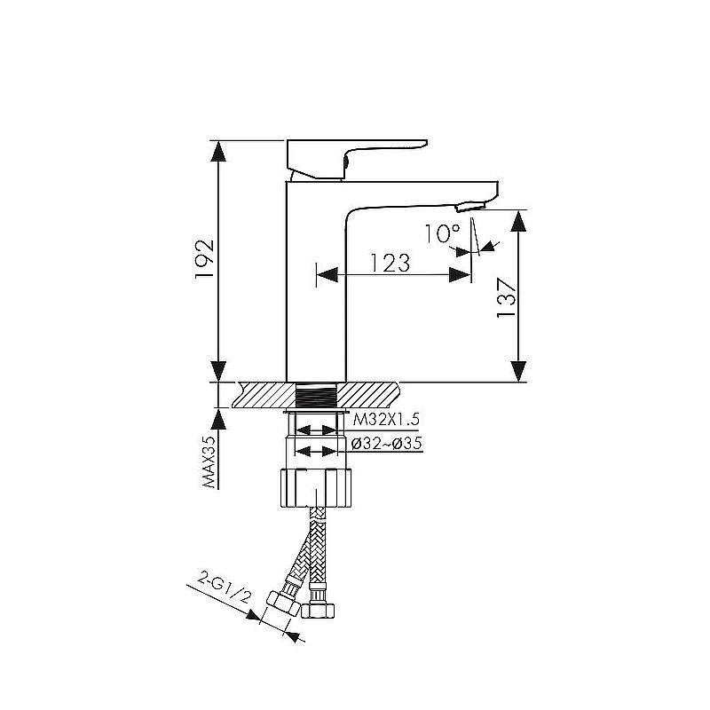 Смеситель для раковины Kaiser Sofia 04011 купить в интернет-магазине сантехники Sanbest