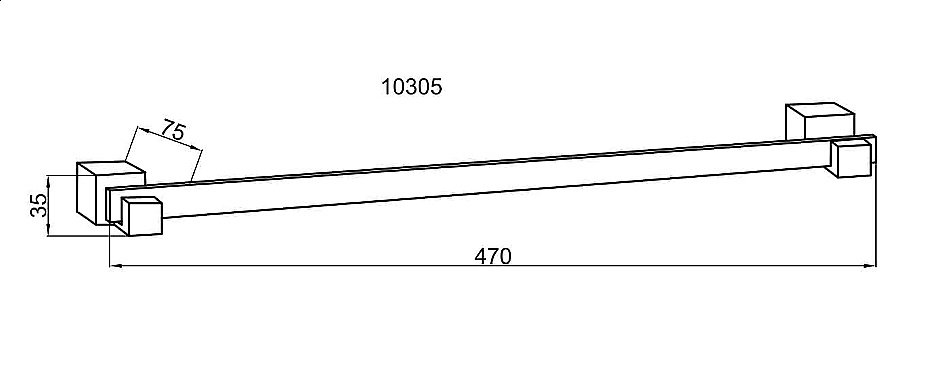 Полотенцедержатель Boheme Venturo 10305 купить в интернет-магазине сантехники Sanbest
