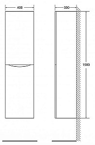 Шкаф BelBagno FLY-MARINO 1500 40 Patinato Turchese для ванной в интернет-магазине сантехники Sanbest