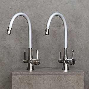 Смеситель для кухни Lemark Comfort LM3075BN-Silver никель/серебро купить в интернет-магазине сантехники Sanbest