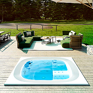 Минибассейн Jacuzzi Enjoy Pro 250x250 на 6 человек, 38 форсунок, 15 аэро, Porcelain купить в интернет-магазине Sanbest