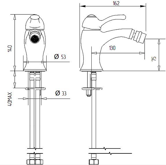 Смеситель для биде Migliore Lem 25872 хром купить в интернет-магазине сантехники Sanbest