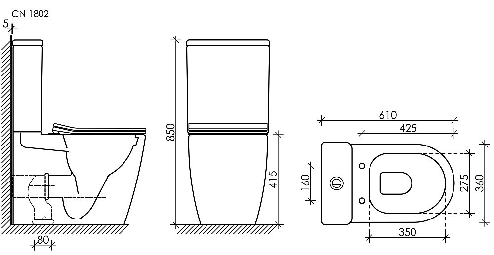Унитаз Ceramica Nova HIGHLIGHT CN1802 безободковый, с крышкой микролифт, с бачком купить в интернет-магазине Sanbest