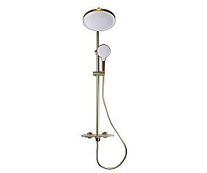 Душевая система Bronze de Luxe Icon 80112CG золото матовое купить в интернет-магазине сантехники Sanbest