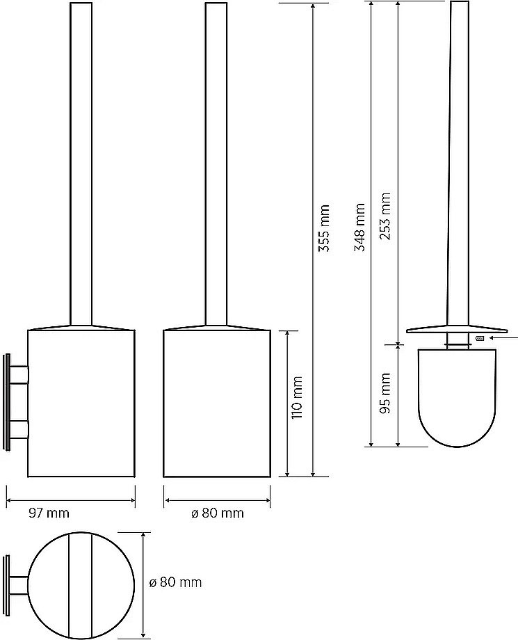 Ершик для туалета Bemeta EASY 163113061 хром купить в интернет-магазине сантехники Sanbest