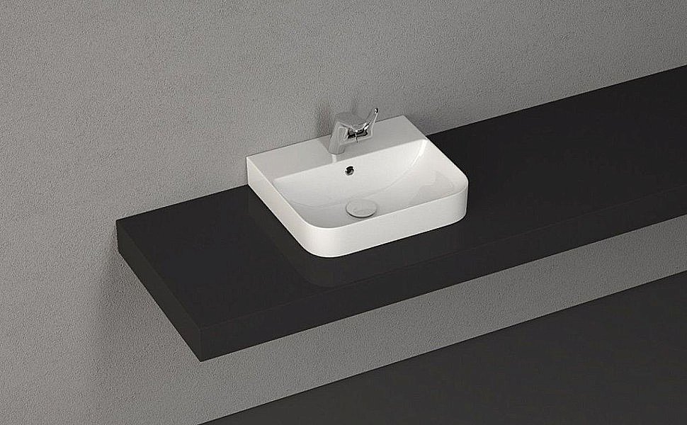 Раковина ISVEA Sott'Aqua 48 10SQ50048SV белая купить в интернет-магазине Sanbest