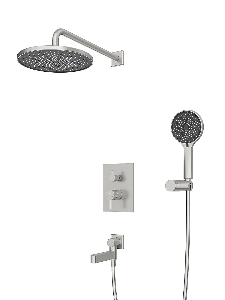 Душевая система BelBagno DELTA DEL2.0-VDSET-IN сатин купить в интернет-магазине сантехники Sanbest