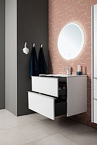 Тумба с раковиной Aquanet Вита 330475 80 белый матовый для ванной в интернет-магазине Sanbest