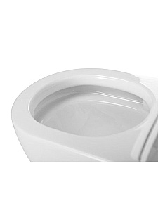 Унитаз подвесной Cezares STYLUS-TOR 2.0 CZR-546-TH-TOR/SC белый, безободковый, с крышкой микролифт, слив торнадо купить в интернет-магазине Sanbest