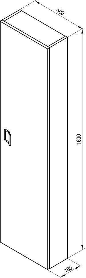 Шкаф подвесной Ravak COMFORT X000001382 40 белый для ванной в интернет-магазине сантехники Sanbest