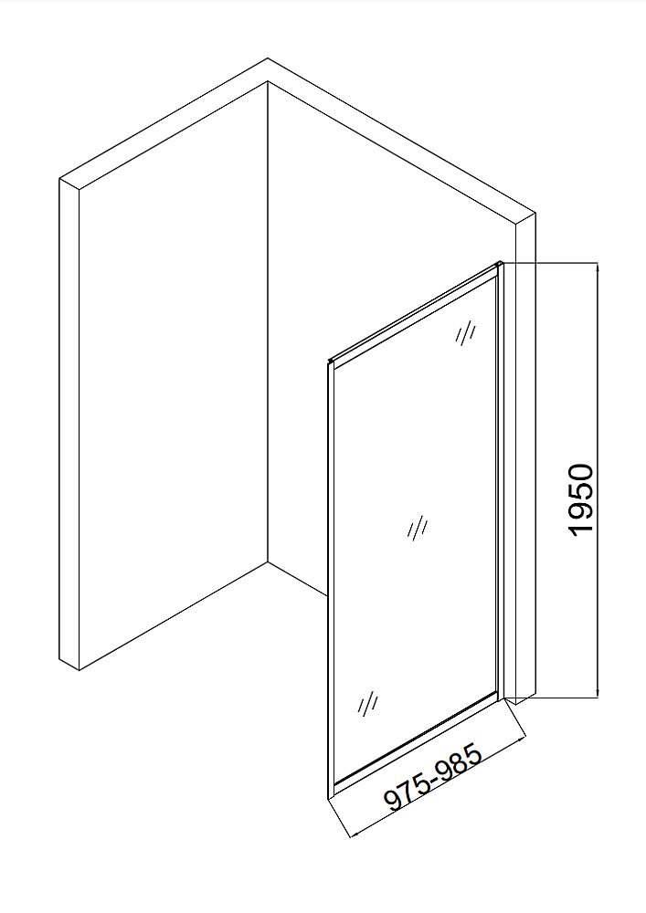 Душевой уголок Taliente 150х100 неугловой, стекло прозрачное/черный профиль купить в интернет-магазине Sanbest