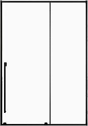 Душевая дверь Allen Brau Fantasy 2.0 120 3.11006.31 стекло прозрачное/профиль черный матовый купить в интернет-магазине Sanbest