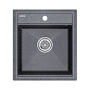 Кухонная мойка Paulmark STEPIA 45 + коландер ADVANCE PM114651-DG+A375-BS графит купить в интернет-магазине сантехники Sanbest