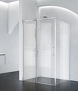 Душевой уголок BelBagno ACQUA AH-1 130x80 прозрачный/хром купить в интернет-магазине Sanbest