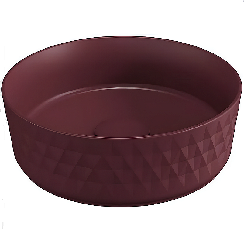 Раковина ISVEA Davanti 36 10NF67036SV-2R бордовый матовый купить в интернет-магазине Sanbest