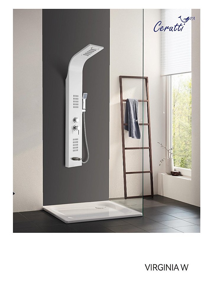 Душевая панель CeruttiSpa VIRGINIA W CT9990 Белая купить в интернет-магазине сантехники Sanbest