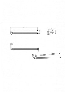 Полотенцедержатель CeramaLux Neo 51014 хром купить в интернет-магазине сантехники Sanbest