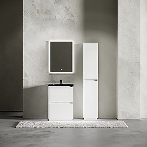 Тумба с раковиной Sancos Libra Floor 60 LB60FW белая для ванной в интернет-магазине Sanbest