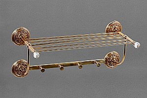 Полка Art&Max Barocco Crystal AM-2032-Br-C бронза купить в интернет-магазине сантехники Sanbest