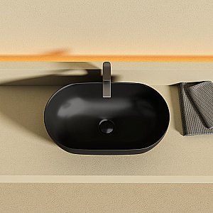 Раковина Ceramica Nova Twist CN12001MB черная матовая купить в интернет-магазине Sanbest