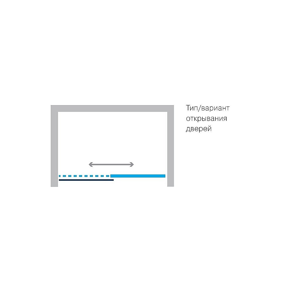 Душевая дверь Koller Pool TREND TD120C 120 стекло прозрачное купить в интернет-магазине Sanbest