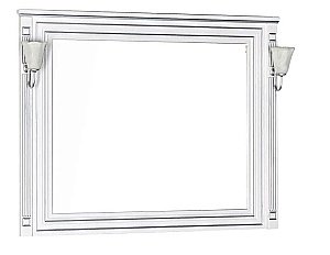 Зеркало Aquanet Паола 120 белый/патина серебро в ванную от интернет-магазине сантехники Sanbest