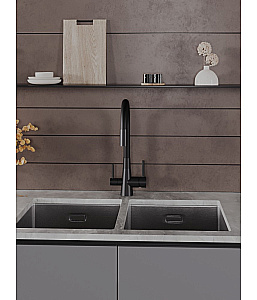 Смеситель для кухни Agger Elegant A3230344 черный матовый купить в интернет-магазине сантехники Sanbest