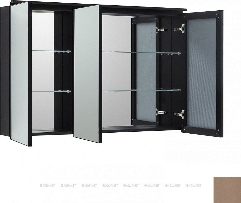 Зеркальный шкаф De Aqua Алюминиум 261769 120 медь купить в интернет-магазине сантехники Sanbest