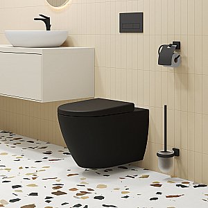 Унитаз подвесной Ambassador Queen 113T20201R черный матовый купить в интернет-магазине Sanbest