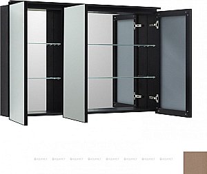 Зеркальный шкаф De Aqua Алюминиум 261769 120 медь купить в интернет-магазине сантехники Sanbest