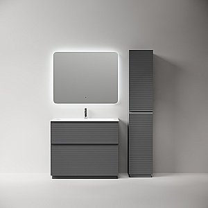 Тумба с раковиной Sancos FOLK Floor FL100FGS/CN7013 100 Grey soft для ванной в интернет-магазине Sanbest