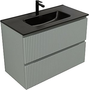 Тумба с раковиной Aquanet Джейн (Flat) 335435/329256 90 мисти грин для ванной в интернет-магазине Sanbest