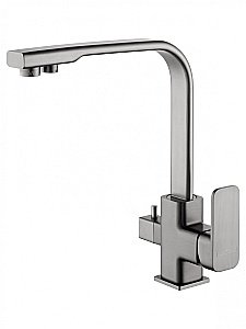 Смеситель для кухни с подключением фильтра WONZON & WOGHAND, Темный графит (WW-88458004-BGM) купить в интернет-магазине сантехники Sanbest