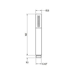 Душевая лейка Gattoni Accessori 6398/PDSN купить в интернет-магазине сантехники Sanbest