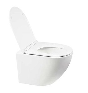 Унитаз подвесной WeltWasser AMBERG 350+MERZBACH 043 XL GL-WT+AMBERG RD-BL белый/кнопка черная матовая, безободковый, с крышкой микролифт, с инсталляцией, слив торнадо купить в интернет-магазине Sanbest