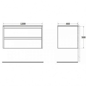 Тумба с раковиной BelBagno KRAFT 120 Rovere Tabacco для ванной в интернет-магазине Sanbest