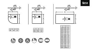Душевой поддон Stonex® Roca Terran 90X90 Blanco купить в интернет-магазине Sanbest