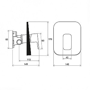 Смеситель для душа Ravak 10° Free X070137 купить в интернет-магазине сантехники Sanbest