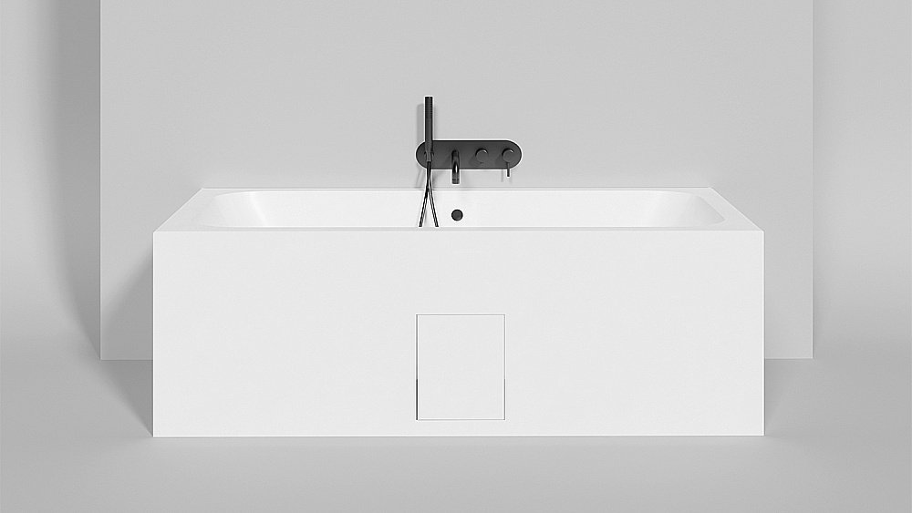 Ванна Salini Orlanda AXIS S-Stone 170x75 103223M белая матовая купить в интернет-магазине Sanbest