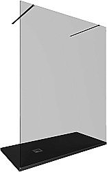 Душевое ограждение Allen Brau Infinity 2 160 3.21056.BA.T стекло тонированное/профиль серебро брашированное купить в интернет-магазине Sanbest