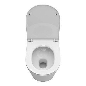 Унитаз подвесной BelBagno TRE-TOR BB5180CH-TOR/SC белый, с крышкой микролифт, безободковый, слив-торнадо купить в интернет-магазине Sanbest